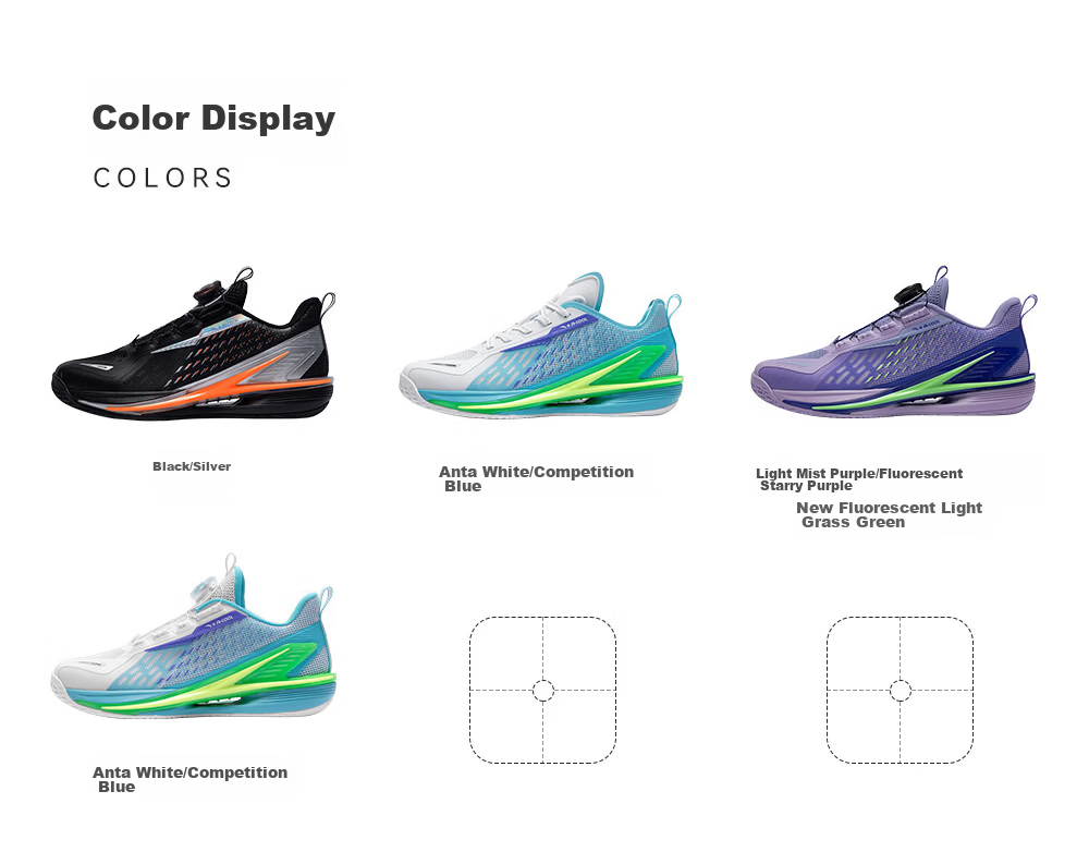 Anta Kids Sports Shoes Boys Big Kids 2026 Summer Basketball Series Wind Tunnel Basketball Shoes 312621111 23